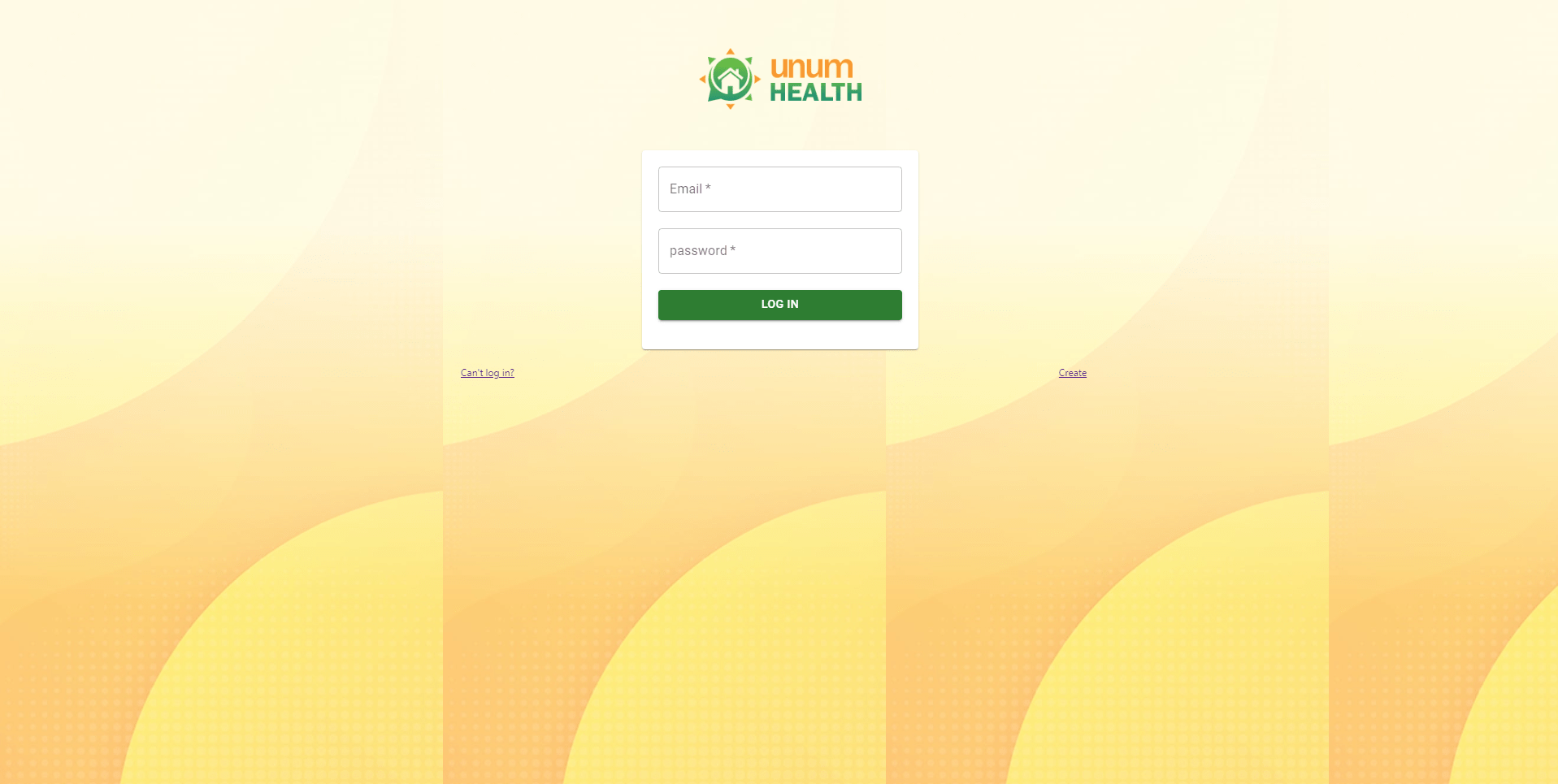 Unum Health Login Page